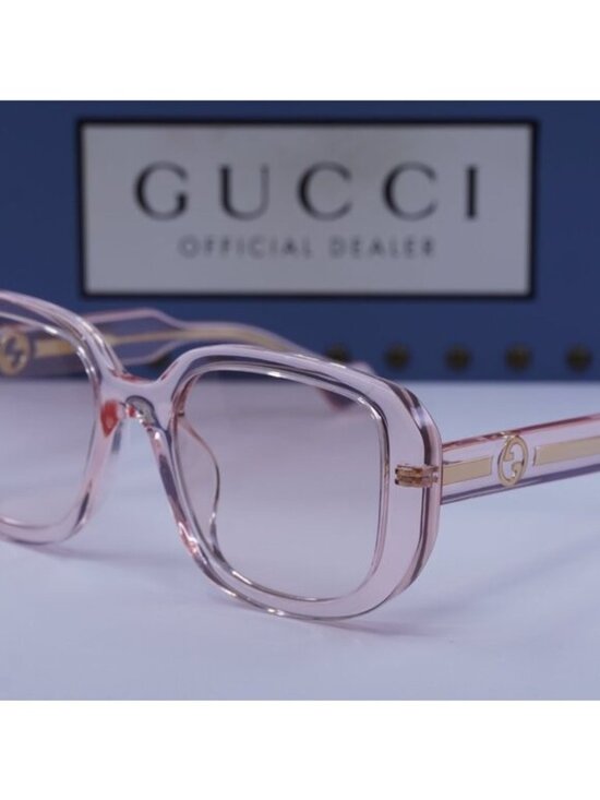 Gucci GG1557SK 003 Square Sunglasses - Transparent Nude/Pink main image 10